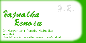 hajnalka renoiu business card